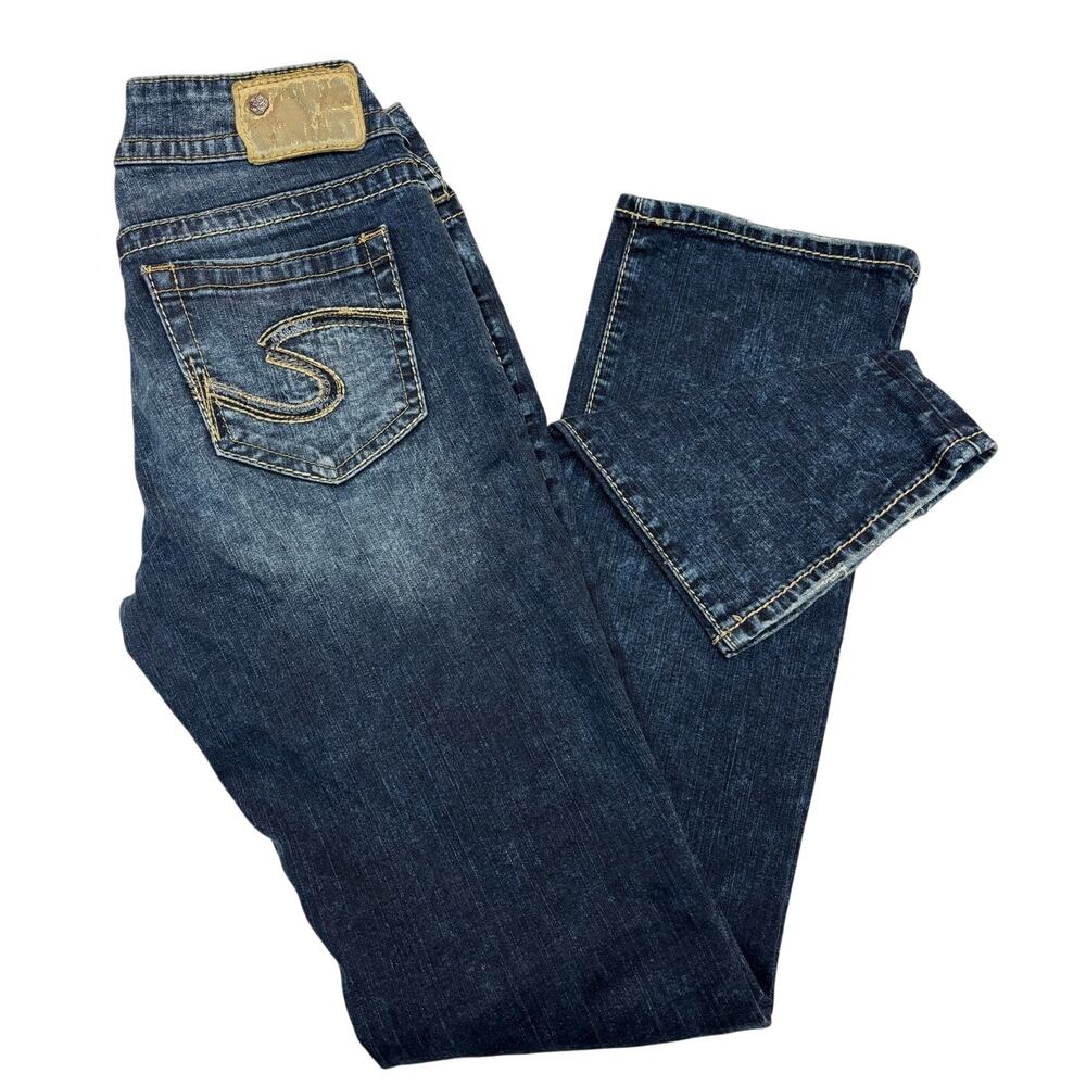 SILVER JEANS Co. | 28Wx33L | Women's Suki Curvy-Fit Mid-Rise Slim Bootcut Jeans
